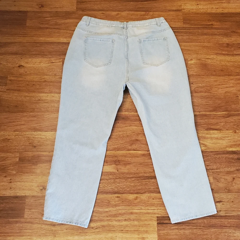 SHEIN Straight Jeans Women's 2XL High Rise Curve - Picture 5 of 9